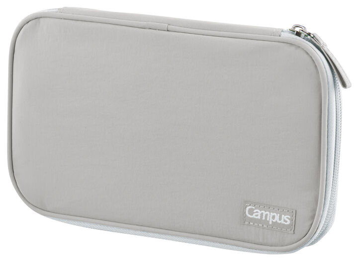 Campus Lay-Flat Book Pen Case  Gray,Gray, medium