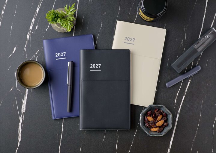 Jibun Techo Biz 2027 A5 slim Navy,Navy, medium image number 18
