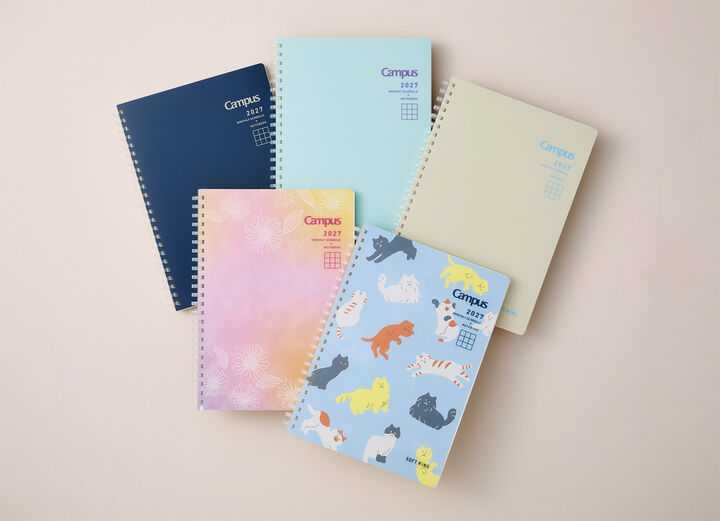 Softring Diary 2027  Monthly + Grid Notes A5 Beige,Beige, medium image number 5