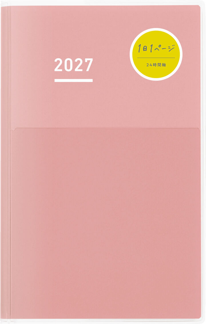 Jibun Techo DAYs 2027 A5 slim Pink,Pink, medium
