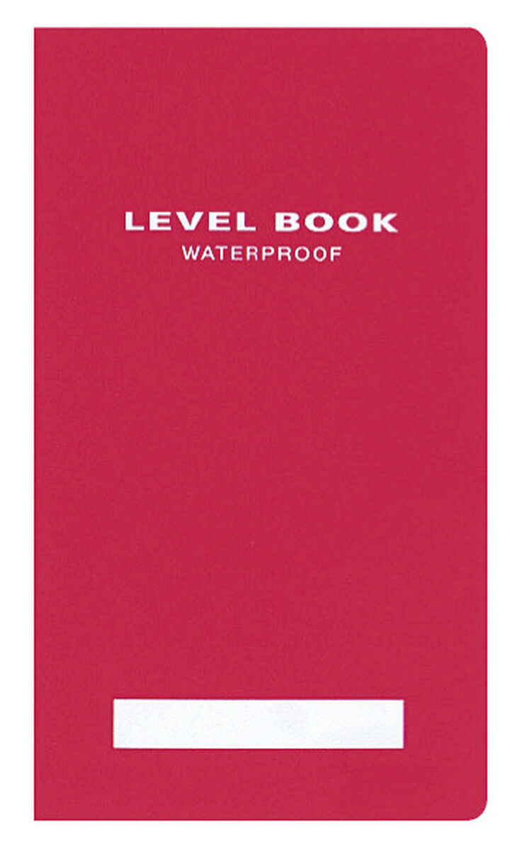 Field Notebook Bright Color Waterproof・PP Cover,Red, medium