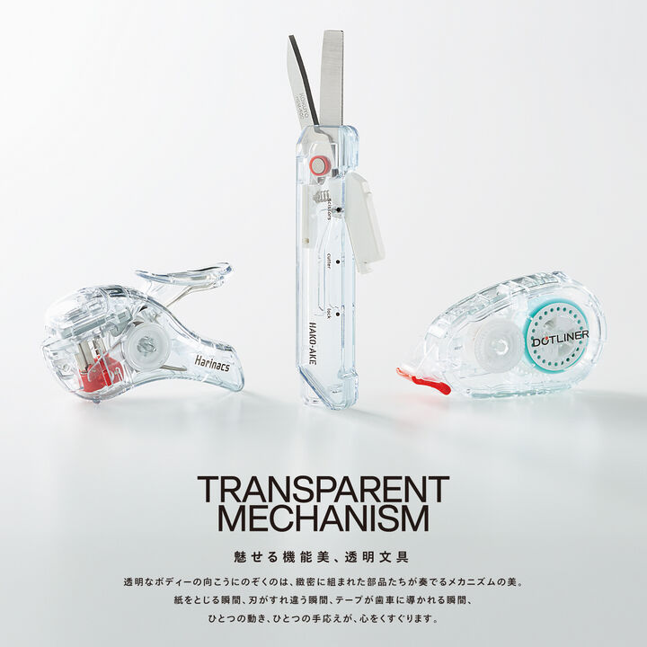 Transparent Mechanism Stapleless Stapler Harinacs Compact Alpha 5 Sheets Black,Black, medium image number 7