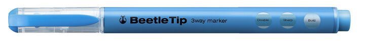Beetle Tip 3 Way Marking Pen Light Blue