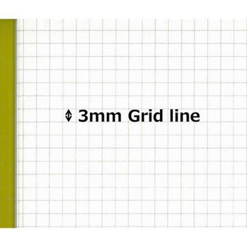 Field notebook Sketch Book 3mm Grid Line,Sulfur yellow, small image number 1