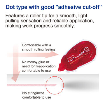 Dotliner Tape Glue Refill tape Strongly stick 8.4mm x 16m Red,Red, small image number 6