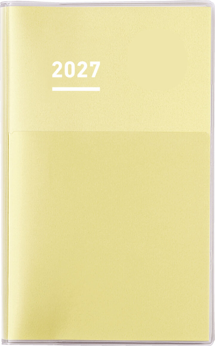 Jibun Techo Diary 2027 A5 slim Yellow,Yellow, medium