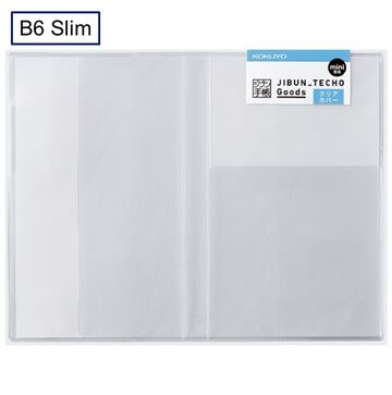 JIBUN TECHO Goods Clear Cover mini B6 Slim,White, small image number 0