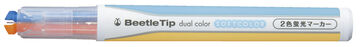Beatle tip Dual Color Marker Soft type Soft Orange / Soft Blue,Orange, small image number 1