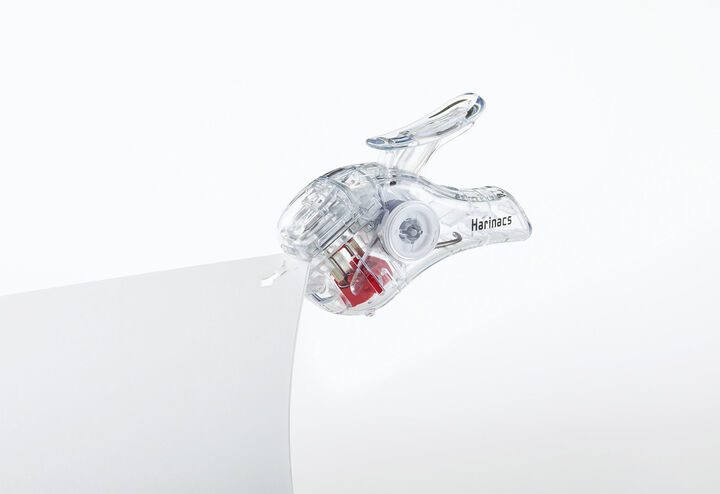 Transparent Mechanism Stapleless Stapler Harinacs Compact Alpha 5 Sheets Black,Black, medium image number 6