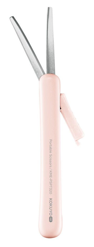 KOKUYO ME Portable Scissors BRIGHT SAND,Pink, small image number 1