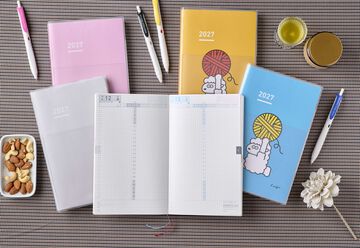 Jibun Techo DAYs mini 2027 B6 slim Gray,Gray, small image number 11