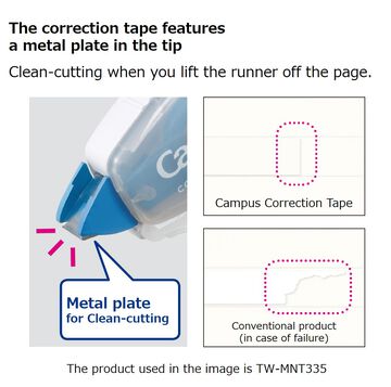 Campus correction tape 6m x 5.5mm Refillable Body,Blue, small image number 4
