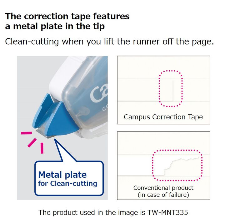 Campus correction tape 6m x 5.5mm Refill Tape,Blue, medium image number 4