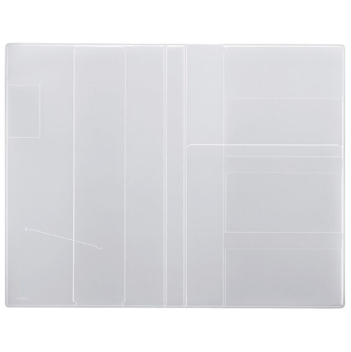 JIBUN TECHO Goods Clear Cover A5 Slim,White, medium image number 1