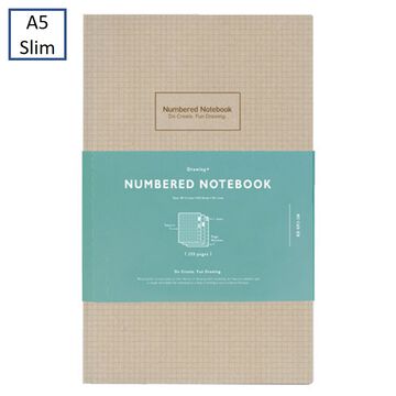 Numbered Notebook A5 slim,, small image number 0