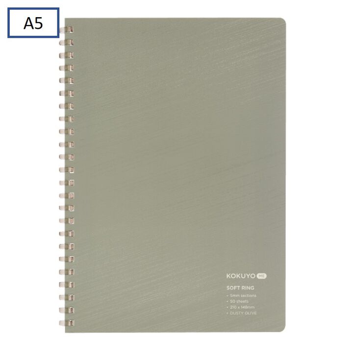 KOKUYO ME Softring Notebook 50 Sheets 5mm Grid line A5