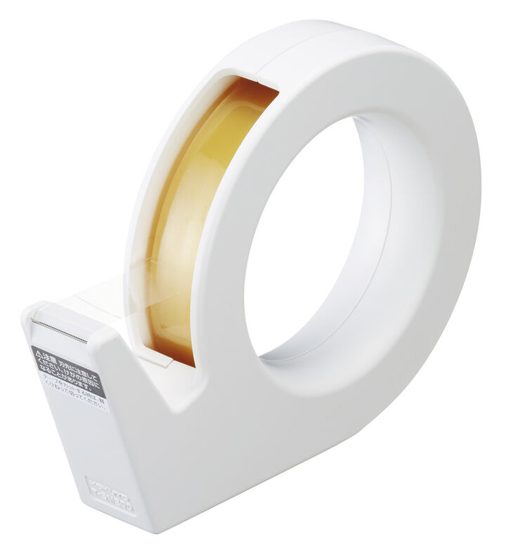 Karucut Tape cutter Handy type Large roll 27 x 146 x 109mm White,White, medium