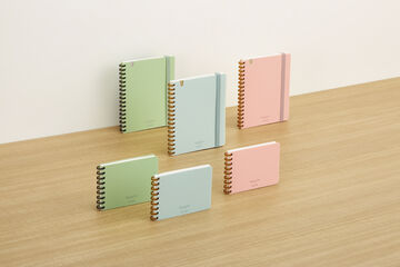 Soft Ring Notebook Sooofa  A6 4mm Grid Rule 80Sheets Green,Dark Green, small image number 10