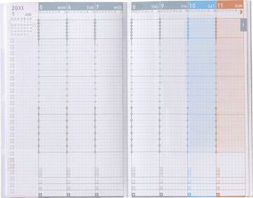 Jibun Techo Diary 2027 A5 slim White,White, small image number 23