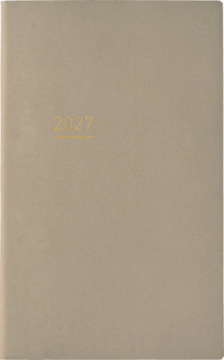 Jibun Techo Lite 2027 A5 slim Beige,Beige, medium