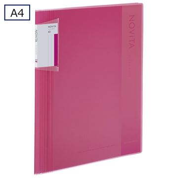 Clear book NOVITA A4 60 Sheets Pink,Pink, small image number 0