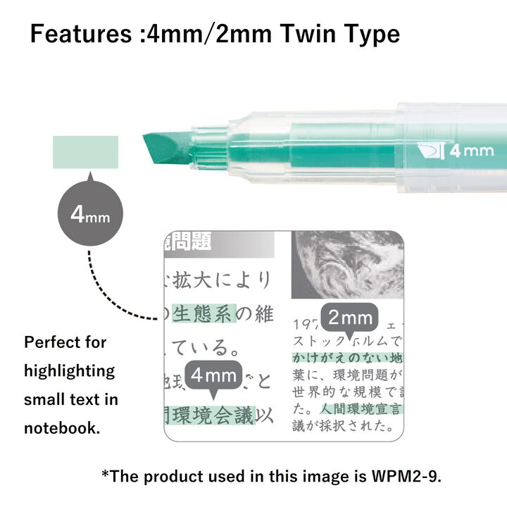 Campus ANY LINER Bleed Resistant Twin Highlighter 4mm 2mm Tip Smoky Violet,Purple, medium image number 3