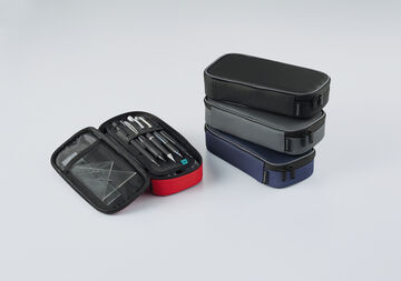 Wavy Holder Pen Case <WAVELE> Red,Red, small image number 20