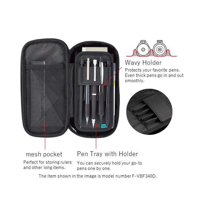 Wavy Holder Pen Case <WAVELE> Red,Red, medium image number 11