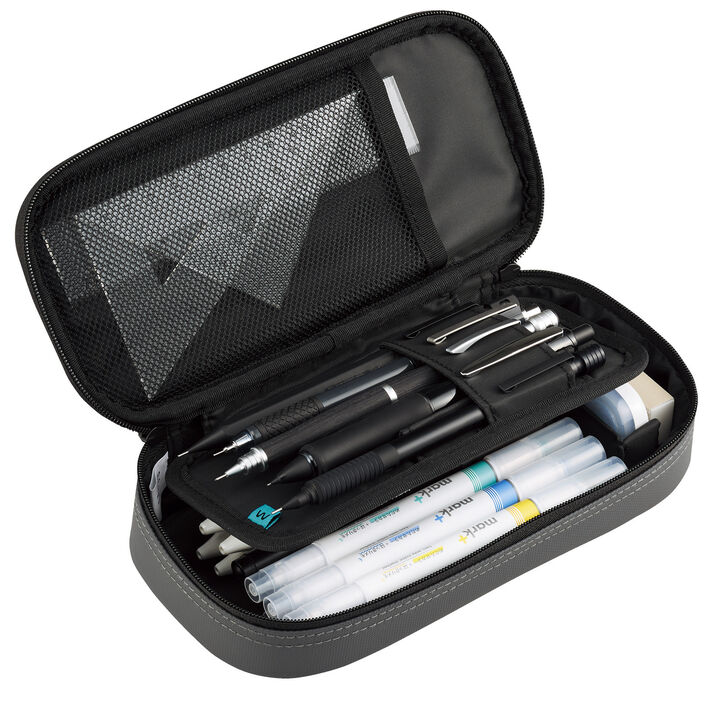 Wavy Holder Pen Case <WAVELE> Gray,Dark Gray, medium image number 14