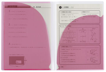 Campus Notebook Print storage pocket included A4 Pink 7mm Rule 30 Sheets,Pink, small image number 5