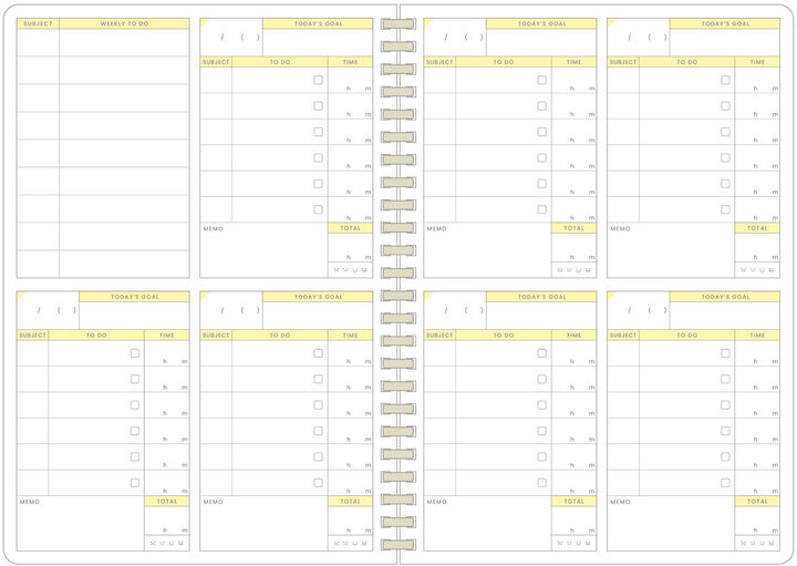 Campus Study Planner Time Management B5 41 Sheets,, medium