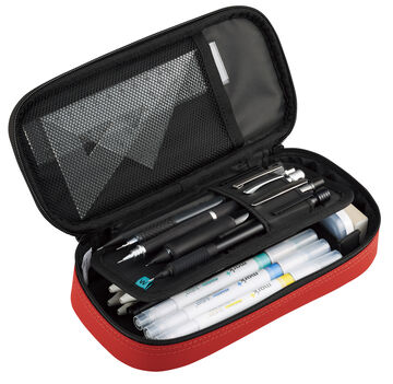 Wavy Holder Pen Case <WAVELE> Red,Red, small image number 14