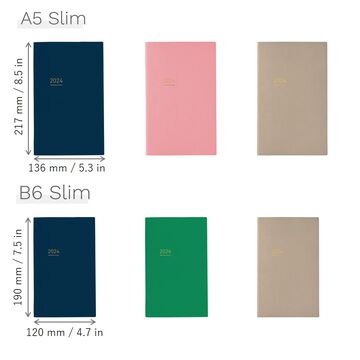 Jibun Techo Lite mini 2024 B6 Slim Beige with Custom Cover & Stationery SET,, small image number 1