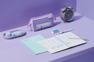 Campus Study Planner Monthly and Weekly A5 80 Sheets Purple,Purple, small image number 13