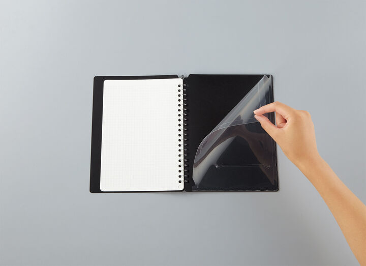 Campus Binder Notebook 20 Hole A5 Black 5 Sheets,Black, medium image number 7