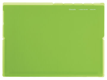 Glassele 5 Index Holder A4 Horizontal Size Light Green,YellowGreen, small image number 0
