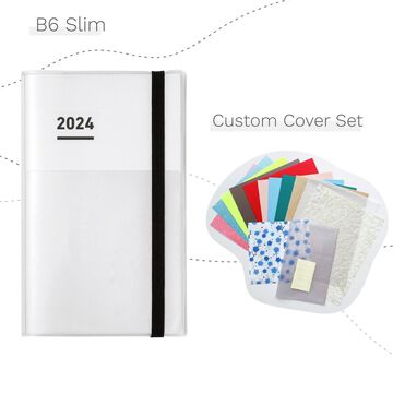 Jibun Techo First Kit mini 2024 B6 Slim White,White, small image number 0