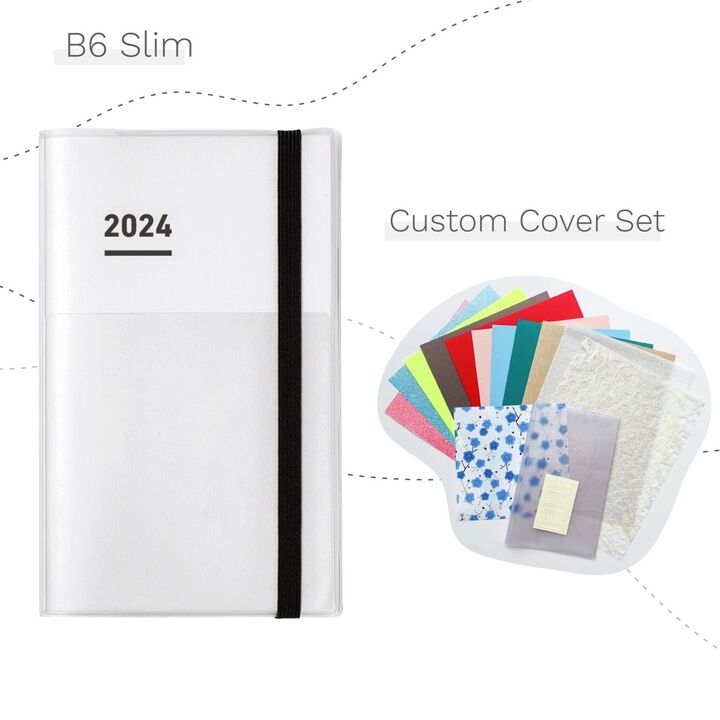 Jibun Techo First Kit mini 2024 B6 Slim White
