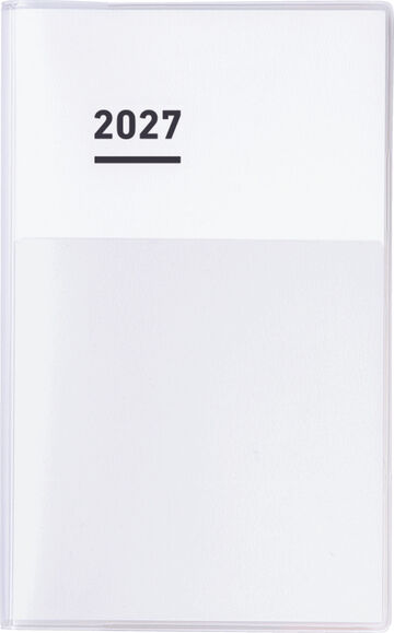 Jibun Techo Diary mini 2027 B6 slim White,White, small image number 0