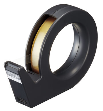 Karucut Tape cutter Handy type Large roll 27 x 146 x 109mm Black,Black, small image number 0