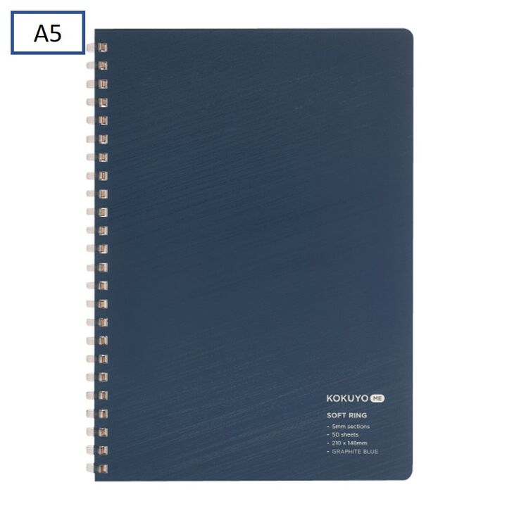 KOKUYO ME Softring Notebook 50 Sheets 5mm Grid line A5