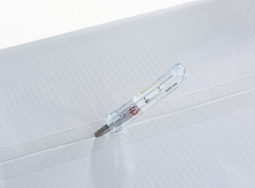 Transparent Mechanism HAKOAKE 2 Way Portable Scissorsv Red,Red, small image number 6