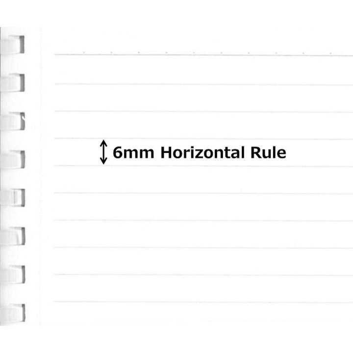 Filler Notebook A5 6mm Horizontal rule (with margin rule),Green, medium