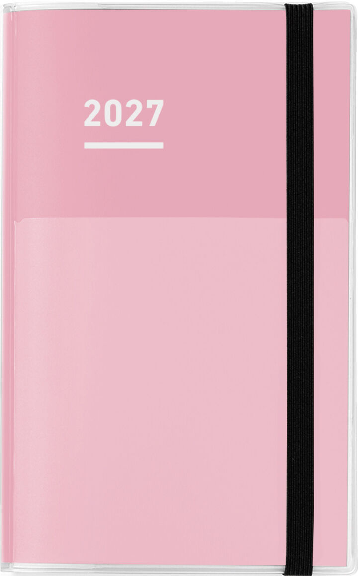 Jibun Techo Firstkit mini (DIARY+IDEA+LIFE) 2027 B6 slim Pink,Pink, medium
