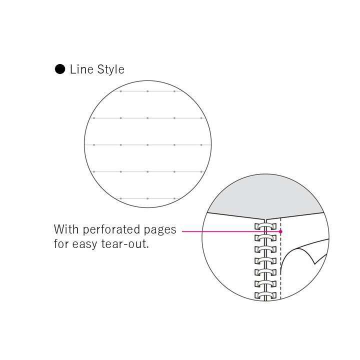 Campus Soft Ring Notebook A6 6mm Dotted Rule 50 Sheets Purple,purple, medium image number 2