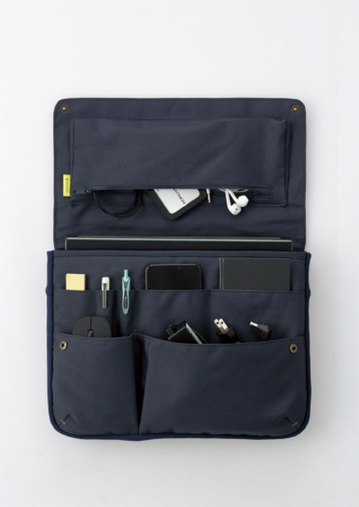 BIZRACK bag in bag Horizontal type Smoky Navy,Smoky navy, medium image number 2