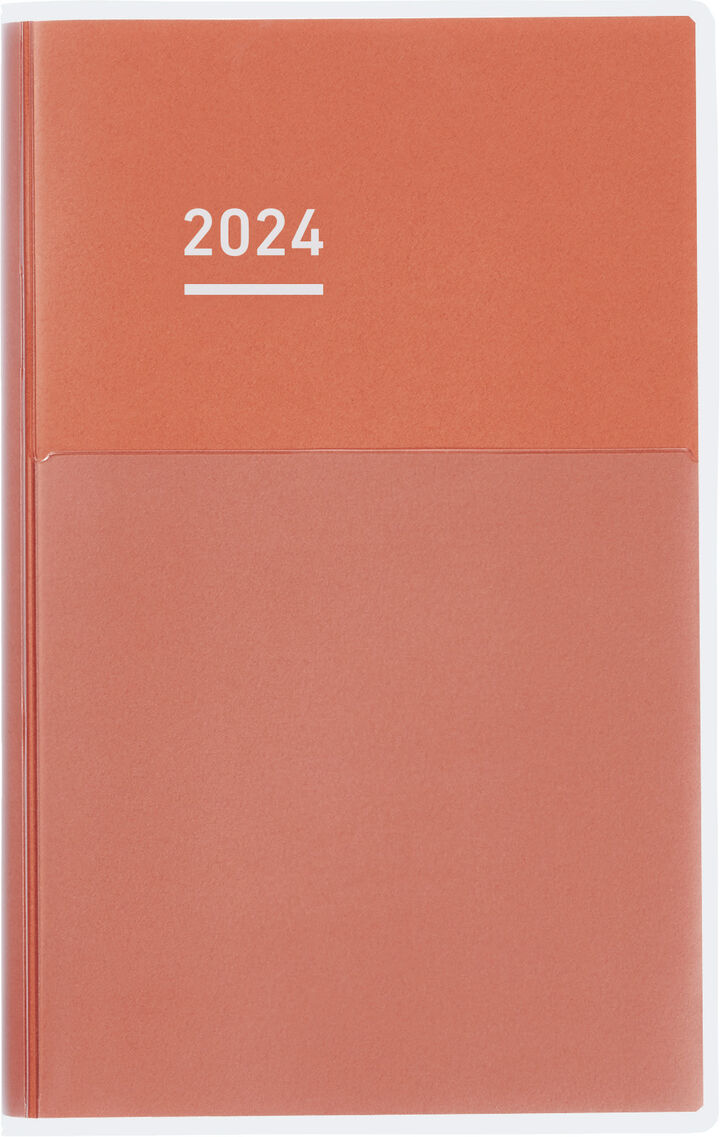Jibun Techo DAYs mini 2024 B6 Slim Red,Red, medium