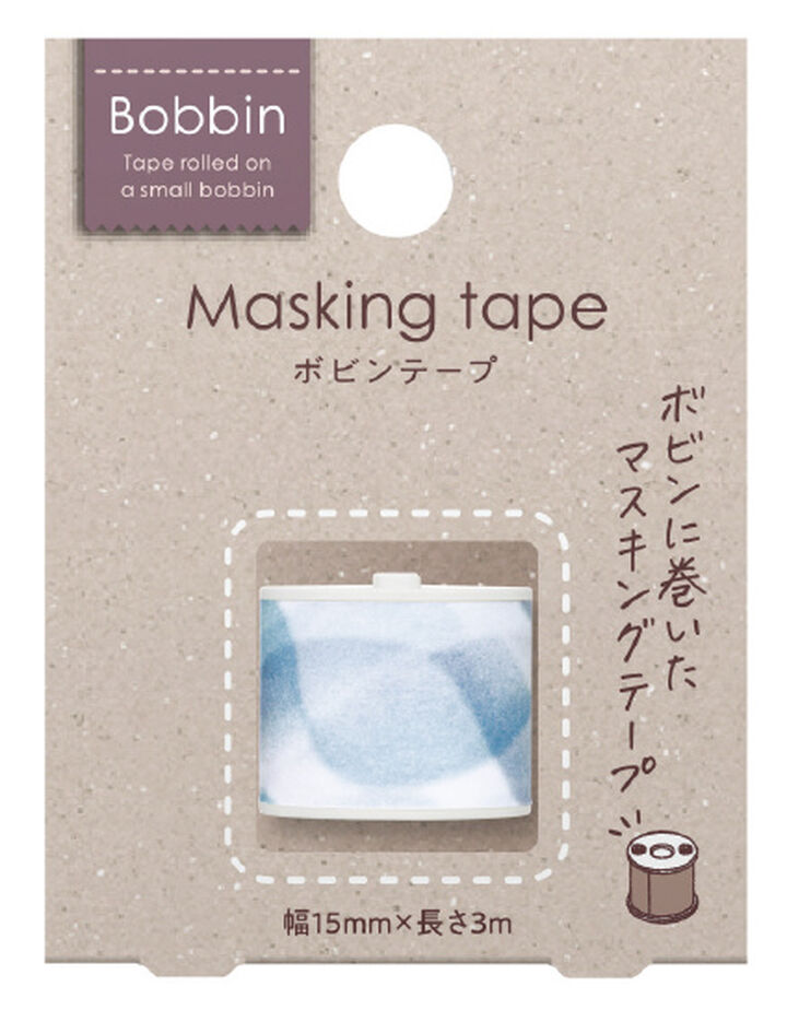 Bobbin Washi Tape Organza Blue,Blue Organza, medium