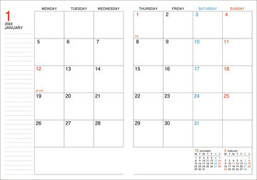 Campus Diary 2027  Monthly A6 Blue,Blue, small image number 1