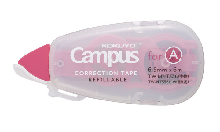 Campus correction tape 6m x 6.5mm Refillable Body,Pink, medium